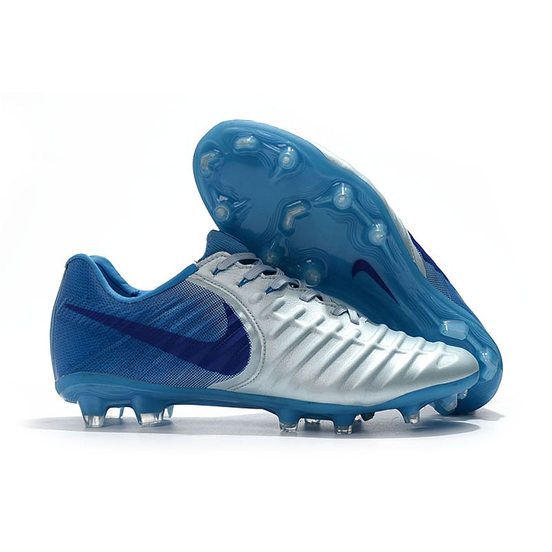 Nike Tiempo Legend VII FG stříbrný Modrý